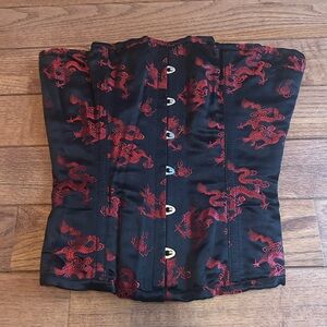 Trivium goth alt dragon corset